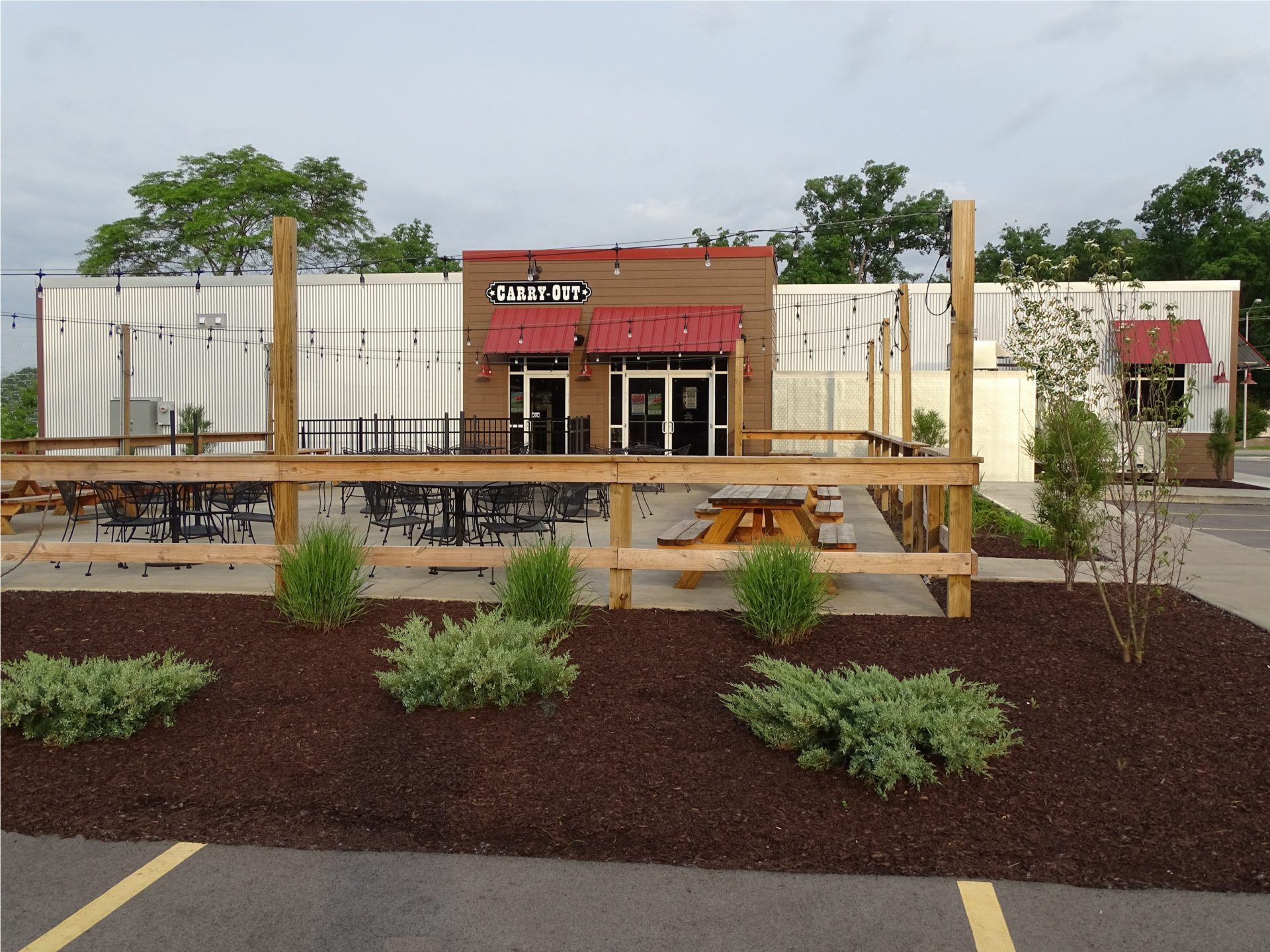 Carry out area of new restaurant in Ft. Wayne