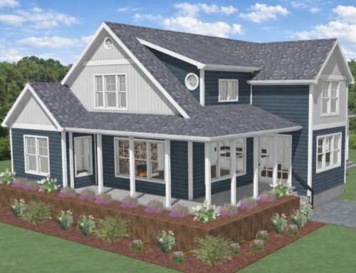 New Lake Cottage Construction at Snow Lake, Indiana